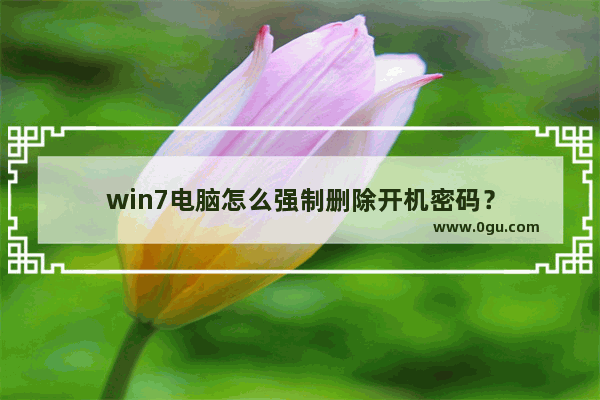 win7电脑怎么强制删除开机密码？