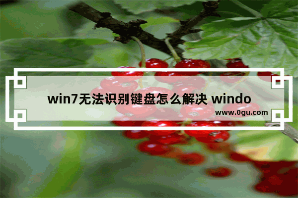 win7无法识别键盘怎么解决 windows7认不出来键盘和鼠标