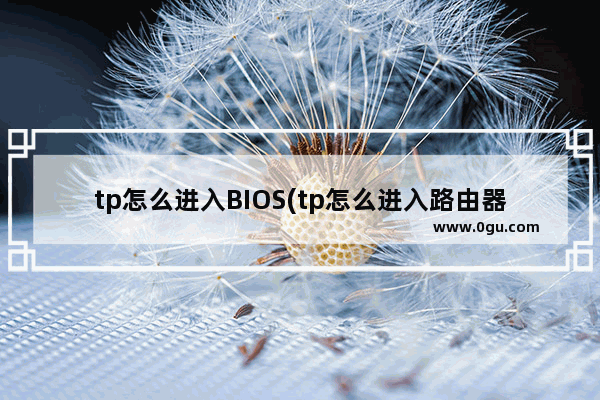 tp怎么进入BIOS(tp怎么进入路由器设置)