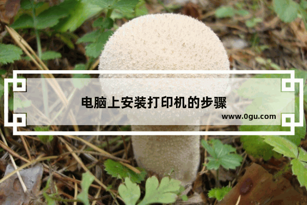 电脑上安装打印机的步骤