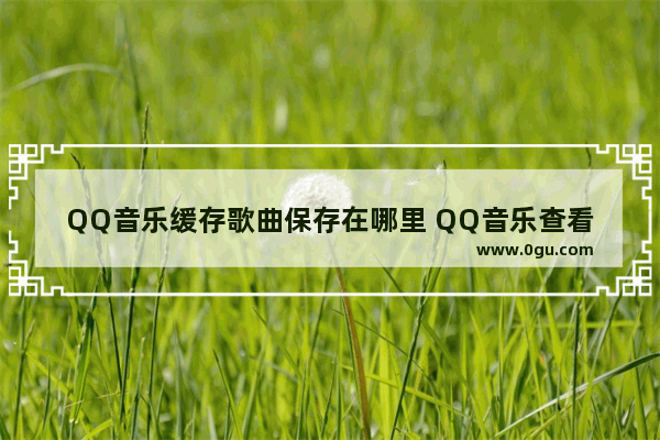 QQ音乐缓存歌曲保存在哪里 QQ音乐查看缓存歌曲保存目录的方法