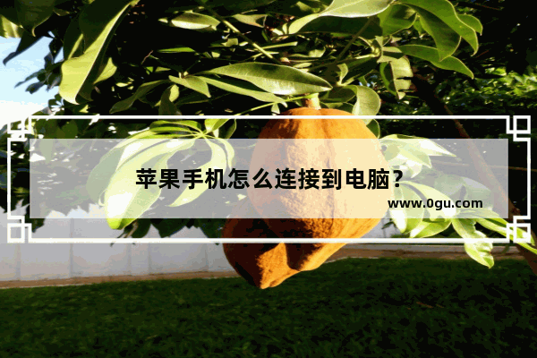 苹果手机怎么连接到电脑？