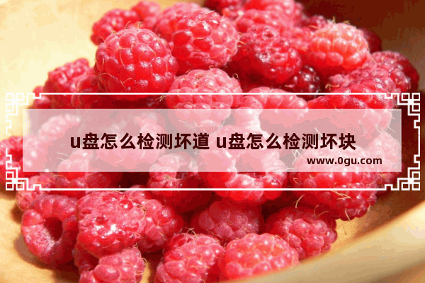 u盘怎么检测坏道 u盘怎么检测坏块