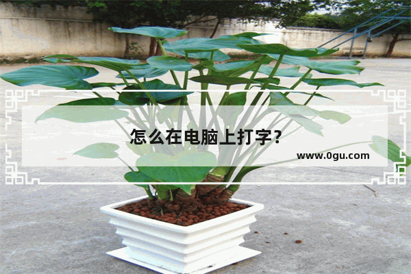怎么在电脑上打字？