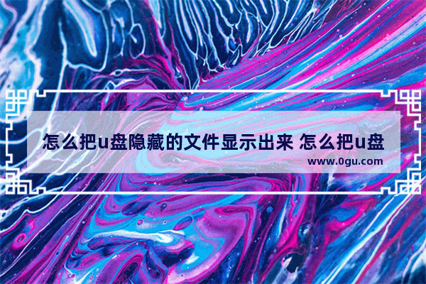 怎么把u盘隐藏的文件显示出来 怎么把u盘隐藏的文件夹恢复可见