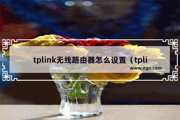 tplink无线路由器怎么设置（tplink路由器安装步骤图解）
