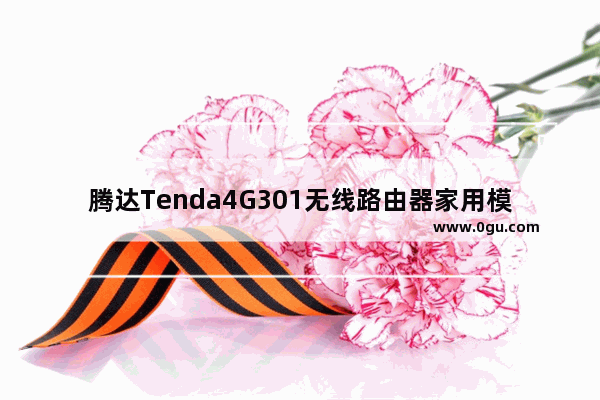 腾达Tenda4G301无线路由器家用模式ADSL拨号上网设置