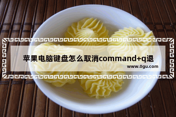 苹果电脑键盘怎么取消command+q退出程序？