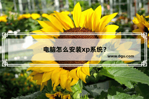 电脑怎么安装xp系统？