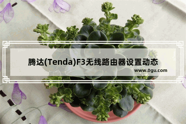 腾达(Tenda)F3无线路由器设置动态IP上网方法
