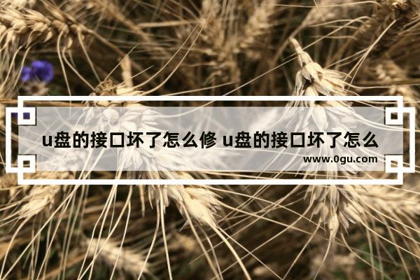 u盘的接口坏了怎么修 u盘的接口坏了怎么修复