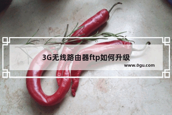 3G无线路由器ftp如何升级