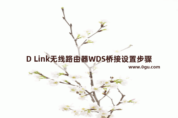 D Link无线路由器WDS桥接设置步骤