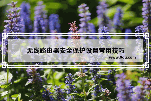 无线路由器安全保护设置常用技巧