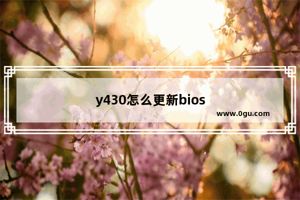 y430怎么更新bios