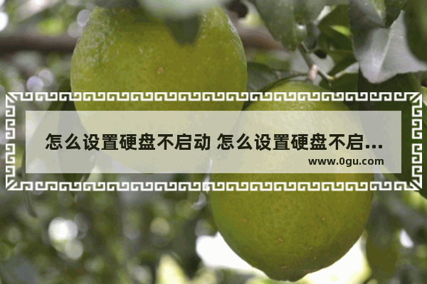 怎么设置硬盘不启动 怎么设置硬盘不启动系统