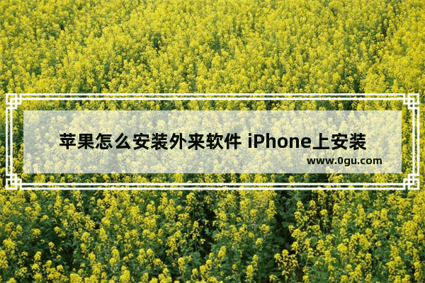 苹果怎么安装外来软件 iPhone上安装任何应用程序的方法