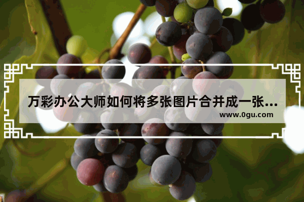 万彩办公大师如何将多张图片合并成一张图 万彩办公大师将多张图片拼接成一张图的方法