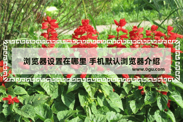 浏览器设置在哪里 手机默认浏览器介绍