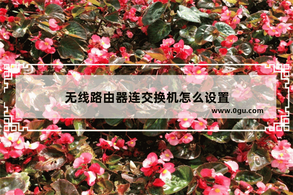无线路由器连交换机怎么设置