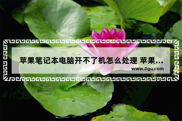 苹果笔记本电脑开不了机怎么处理 苹果笔记本开不了机的解决措施