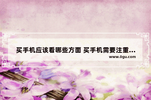买手机应该看哪些方面 买手机需要注重的五个方面