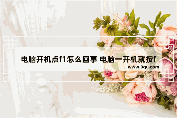 电脑开机点f1怎么回事 电脑一开机就按f1