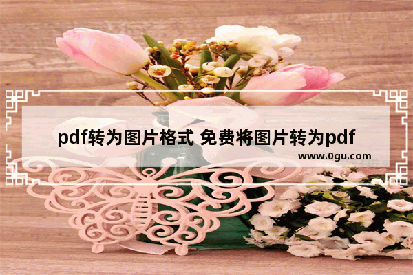 pdf转为图片格式 免费将图片转为pdf的软件推荐