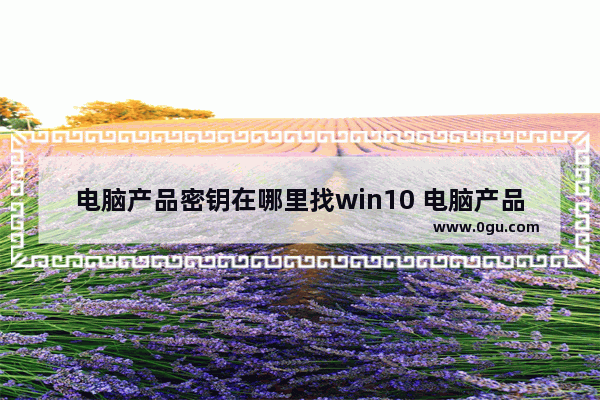 电脑产品密钥在哪里找win10 电脑产品密钥Windows10位置