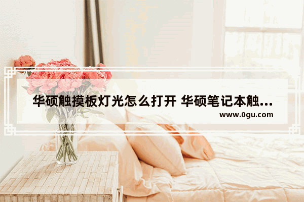 华硕触摸板灯光怎么打开 华硕笔记本触摸板下面的灯