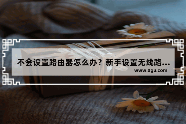 不会设置路由器怎么办？新手设置无线路由器教程图解