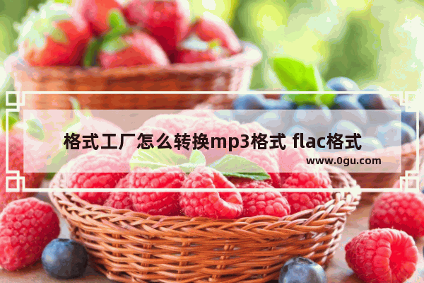 格式工厂怎么转换mp3格式 flac格式转成mp3格式操作方法