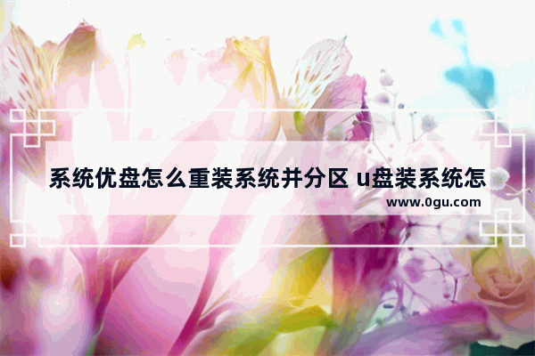 系统优盘怎么重装系统并分区 u盘装系统怎么重新分区