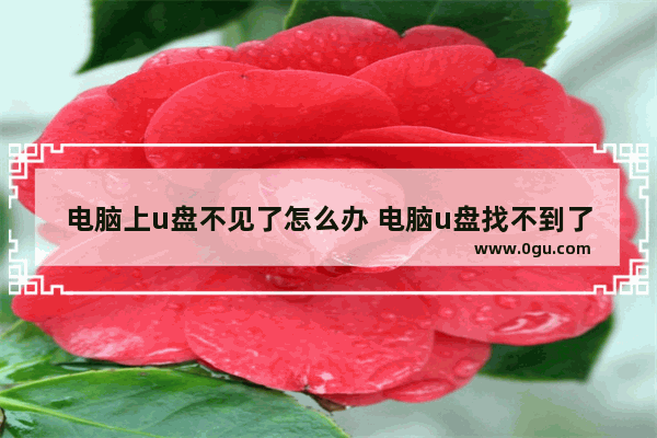 电脑上u盘不见了怎么办 电脑u盘找不到了怎么办