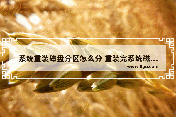 系统重装磁盘分区怎么分 重装完系统磁盘分区怎么分