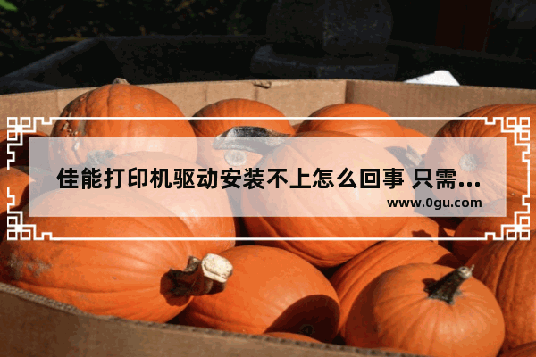 佳能打印机驱动安装不上怎么回事 只需几步帮您解决打印机驱动问题
