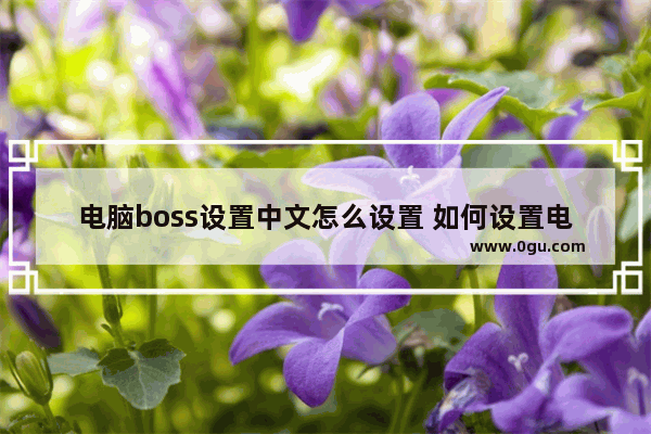 电脑boss设置中文怎么设置 如何设置电脑boss