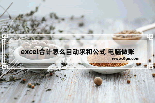 excel合计怎么自动求和公式 电脑做账自动求和教程