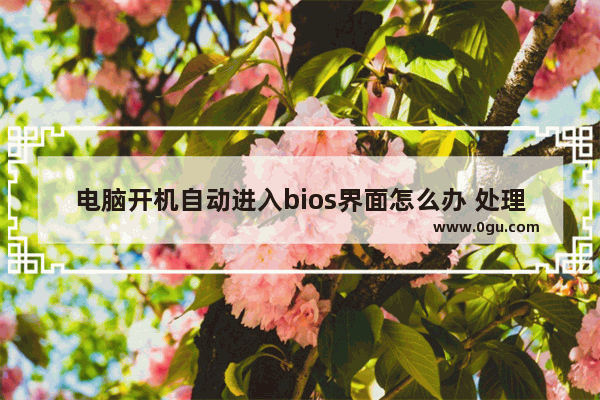 电脑开机自动进入bios界面怎么办 处理电脑开机就进BIOS步骤