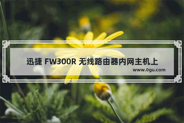 迅捷 FW300R 无线路由器内网主机上网权限管控