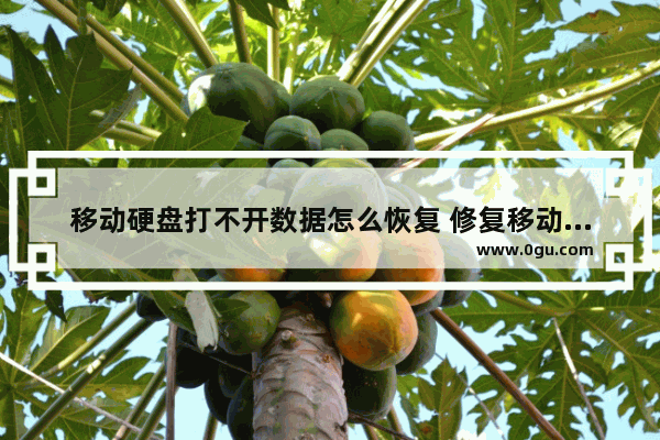 移动硬盘打不开数据怎么恢复 修复移动硬盘无法打开的方法