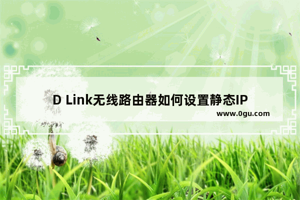 D Link无线路由器如何设置静态IP