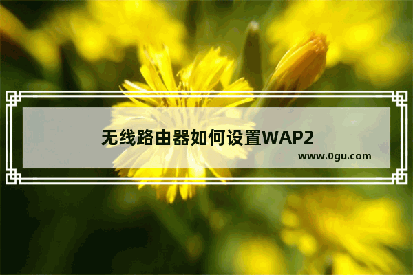 无线路由器如何设置WAP2