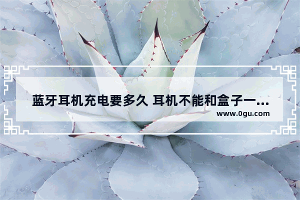 蓝牙耳机充电要多久 耳机不能和盒子一起充电