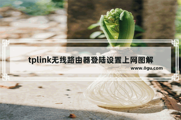 tplink无线路由器登陆设置上网图解