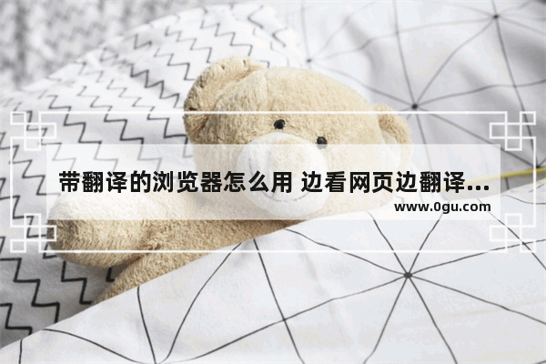 带翻译的浏览器怎么用 边看网页边翻译的软件推荐