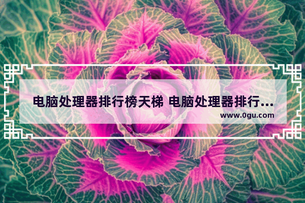 电脑处理器排行榜天梯 电脑处理器排行榜天梯