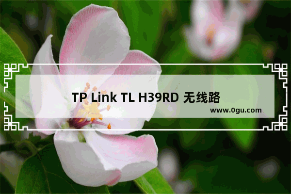 TP Link TL H39RD 无线路由器上网控制管控网络权限