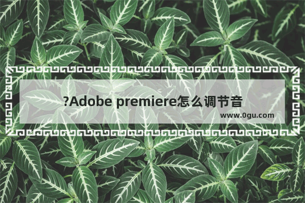 ?Adobe premiere怎么调节音量? PR调节音量的方法教程