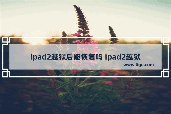 ipad2越狱后能恢复吗 ipad2越狱后刷机降级方法